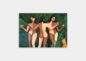 3 Jungle Graces / Artprint on Canvas *NEW*