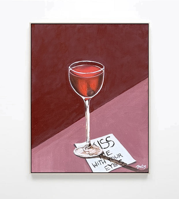 Cherry Martini - Napkin Notes / JW Original Artwork (unframed)