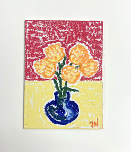 "Endless blooming flowers" Mini Series / Original Painting