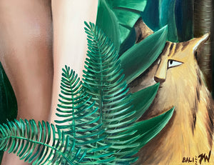 3 Jungle Graces / Artprint on Canvas