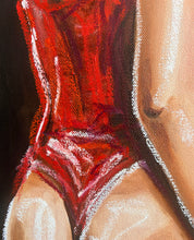 Woman in Red Bathingsuit / Original JW Painting