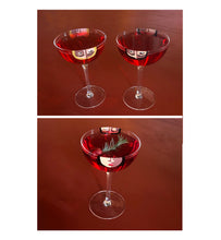 Mixology Ladies / Female Facets - hand painted glasses