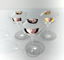 Mixology Ladies / Female Facets - hand painted glasses