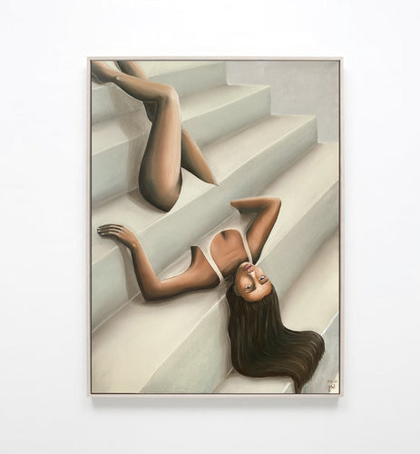 Stairway to New York / Exclusive Art Print on Canvas
