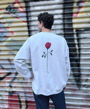 A rose is a rose is a rose / Handpainted Crewneck Sweatshirt