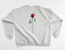 A rose is a rose is a rose / Handpainted Crewneck Sweatshirt