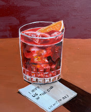 Negroni -  Napkin Notes  / JW Original Artwork (unframed)