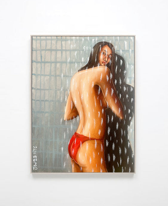 Shower by the beach / Original JW Painting