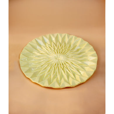 Unfolded Plate - Butter Yellow